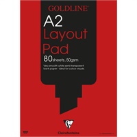 Click here for more details of the Goldline A2 Layout Pad Bank Paper 50gsm 80