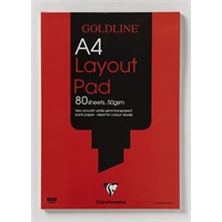 Click here for more details of the Clairefontaine Goldline A4 Layout Pad Bank