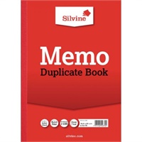 Click here for more details of the Silvine A4 Duplicate Memo Book Carbon Rule