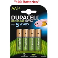 Click here for more details of the Duracell AA Rechargeable Batteries 2500aMh