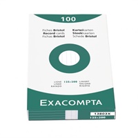 Click here for more details of the Exacompta Record Cards Ruled 200x125mm Whi