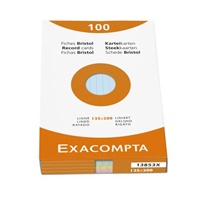 Click here for more details of the Exacompta Record Cards Ruled 200x125mm Ass