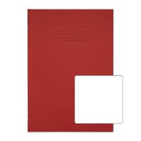 Click here for more details of the Rhino A4 Plus Exercise Book Red Plain 80 p