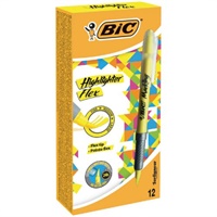 Click here for more details of the Bic Flex Highlighter Pen Chisel Tip 1.6-3.