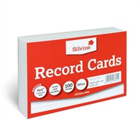 Click here for more details of the ValueX Record Cards Ruled 152x102mm White