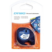 Click here for more details of the Dymo LetraTag Label Tape Plastic 12mmx4m B