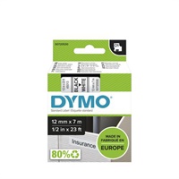 Click here for more details of the Dymo D1 Label Tape 12mmx7m Black on White