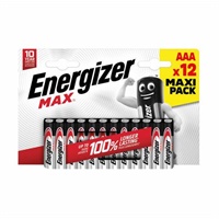 Click here for more details of the Energizer Max AAA Battery (Pack 12) - E300