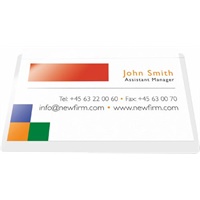 Click here for more details of the 3L Self Adhesive Business Card Pocket Poly