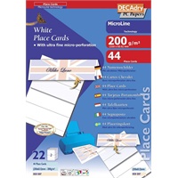 Click here for more details of the DECAdry Folding Place Card 210x63.5mm 2 Pe