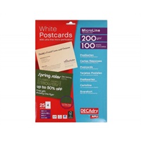 Click here for more details of the DECAdry Postcards 148.5x105mm 4 Per Sheet