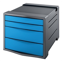 Click here for more details of the Rexel Choices Drawer Cabinet (Grey/Blue) 2