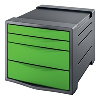 Click here for more details of the Rexel Choices Drawer Cabinet (Grey/Green)