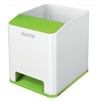 Click here for more details of the Leitz WOW Dual Colour Sound Pen Holder Whi