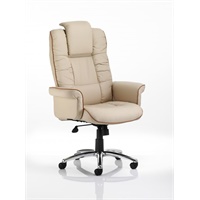 Click here for more details of the Chelsea Executive Chair Cream Soft Bonded