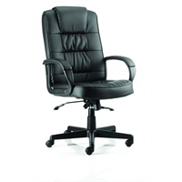 Click here for more details of the Moore Executive Leather Chair Black with A