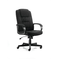 Click here for more details of the Moore Executive Fabric Chair Black with Ar