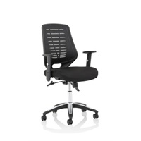 Click here for more details of the Relay Task Operator Chair Airmesh Seat Bla