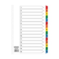 Click here for more details of the ValueX Index 1-15 A4 Card White 150gsm wit