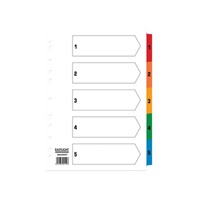 Click here for more details of the ValueX Index 1-5 A4 Card White 150gsm with