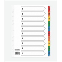 Click here for more details of the ValueX Index 1-10 A4 Card White 150gsm wit