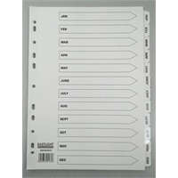 Click here for more details of the ValueX Index Jan-Dec A4 Card White 150gsm