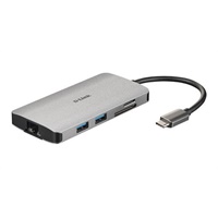 Click here for more details of the D Link 8in1 USB C Dock with HDMI Gigabit E
