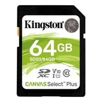 Click here for more details of the Kingston Technology Canvas Select Plus 64G