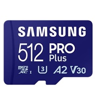Click here for more details of the Samsung Pro Plus 512GB MicroSDXC UHS-I Cla