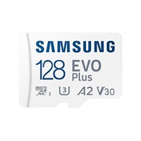 Click here for more details of the Samsung EVO Plus 128GB V30 A1 UHSI Class 1