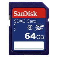 Click here for more details of the SanDisk 64GB SDXC SD Class 4 Memory Card