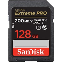 Click here for more details of the SanDisk Extreme PRO 128GB SDXC UHS-I Class