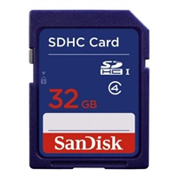 Click here for more details of the SanDisk 32GB Class 4 Flash SD Memory Card
