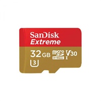 Click here for more details of the SanDisk Extreme 32GB Class 10 U3 MicroSDHC