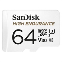 Click here for more details of the SanDisk High Endurance 64GB UHS-I Class 10