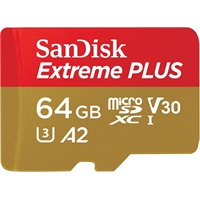 Click here for more details of the SanDisk Extreme Plus 64GB MicroSDXC U3 UHD