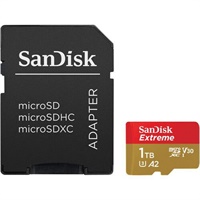 Click here for more details of the SanDisk Extreme 1TB Class 3 UHS-I MicroSDX