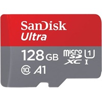 Click here for more details of the SanDisk Ultra 128GB MicroSDXC UHS-I Class