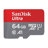 Click here for more details of the Sandisk Ultra 64GB A1 UHS-I U1 Class10 Mic