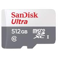 Click here for more details of the SanDisk Ultra 512GB MicroSDXC UHS-I Class