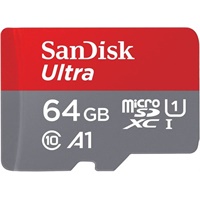 Click here for more details of the SanDisk Ultra 64GB MicroSDXC UHS-I Class 1