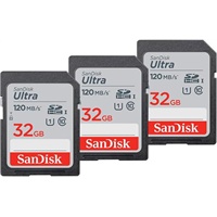 Click here for more details of the SanDisk 32GB Ultra Class 10 UHSI SDHC Memo
