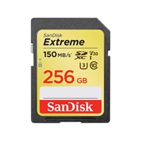 Click here for more details of the SanDisk 256GB Extreme Class 10 UHSI SD Mem