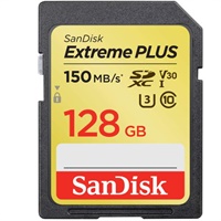 Click here for more details of the SanDisk 128GB Extreme PLUS Class 10 Memory