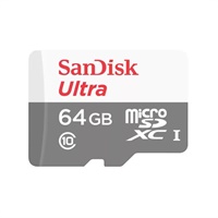 Click here for more details of the SanDisk 64GB Ultra Light Class 10 100MBs M