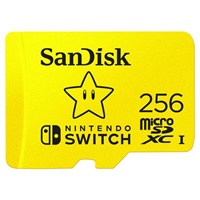 Click here for more details of the SanDisk 256GB Nintendo CL10 UHS1 MicroSDXC