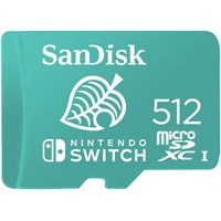 Click here for more details of the SanDisk 512GB Nintendo V30 100MBs MicroSDX