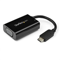 Click here for more details of the StarTech.com USB C to VGA Adapter with Pow