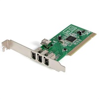 Click here for more details of the StarTech.com 4 Port PCI 1394a FireWire Ada