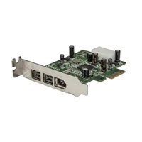 Click here for more details of the StarTech.com 3 Port 2b 1a LP 1394 PCIe Fir